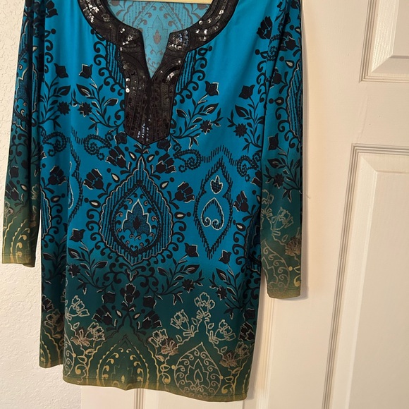 Beautiful top by JM Collection, Size L - Picture 6 of 6